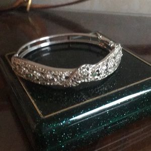 Beautiful silver and crystals bracelet